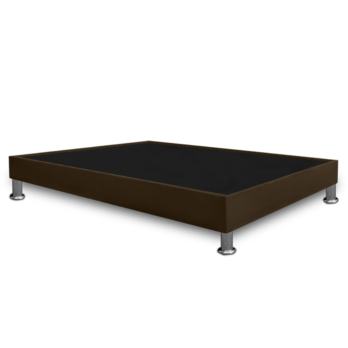 Base Cama Cafe 120x30Cm Para Cochón Semidoble 120 X 190 Cm Con Pestaña - CAMAS | Bylmo