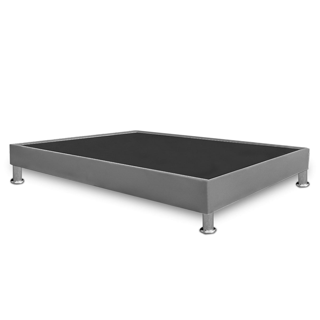 Base Cama Gris 120x30Cm Para Cochón Semidoble 120 X 190 Cm Con Pestaña - CAMAS | Bylmo