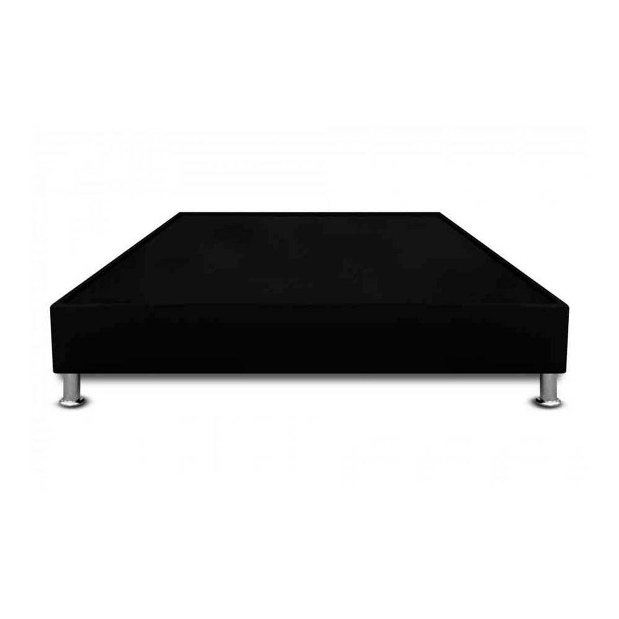 Base Cama Negro 140x30Cm Para Cochón Doble 140 X 190 Cm Con Pestaña - CAMAS | Bylmo