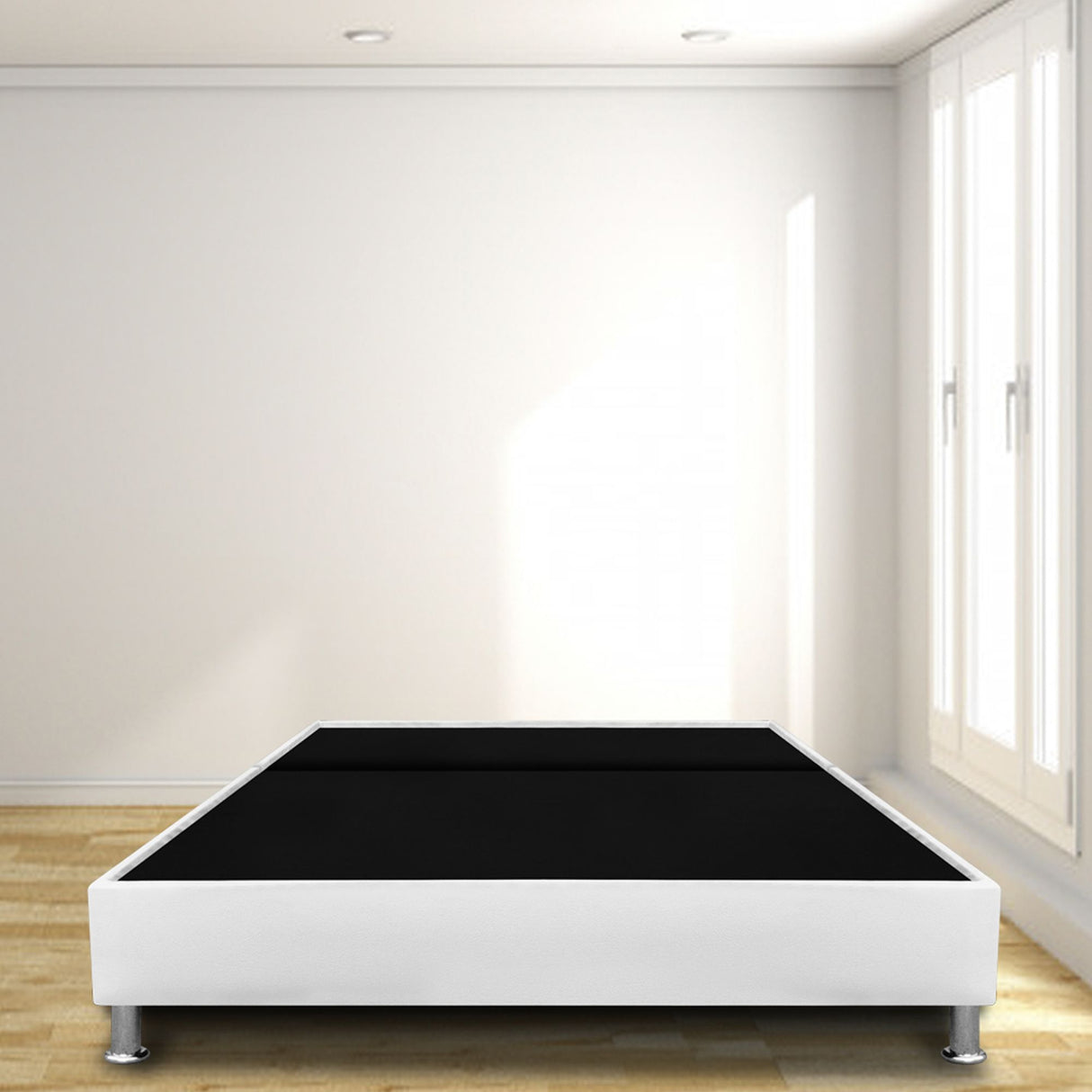 Base Cama Dividida Blanco 120x30Cm Para Cochón Semidoble 120 X 190 Cm Con Pestaña - CAMAS | Bylmo
