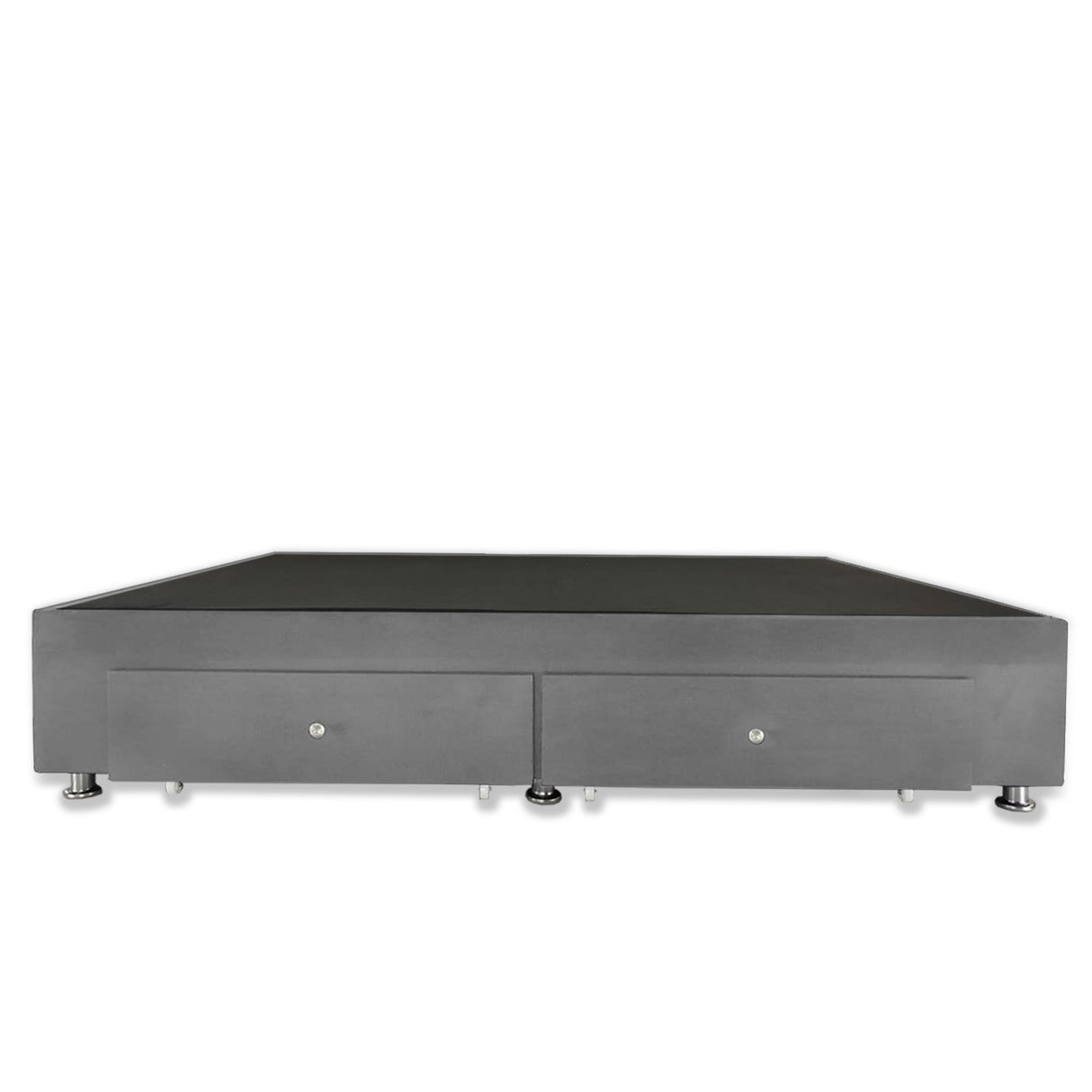 Base Cama Gris 90x40Cm Para Cochón Sencillo 90 X 190 Cm Con Cajones - CAMAS | Bylmo