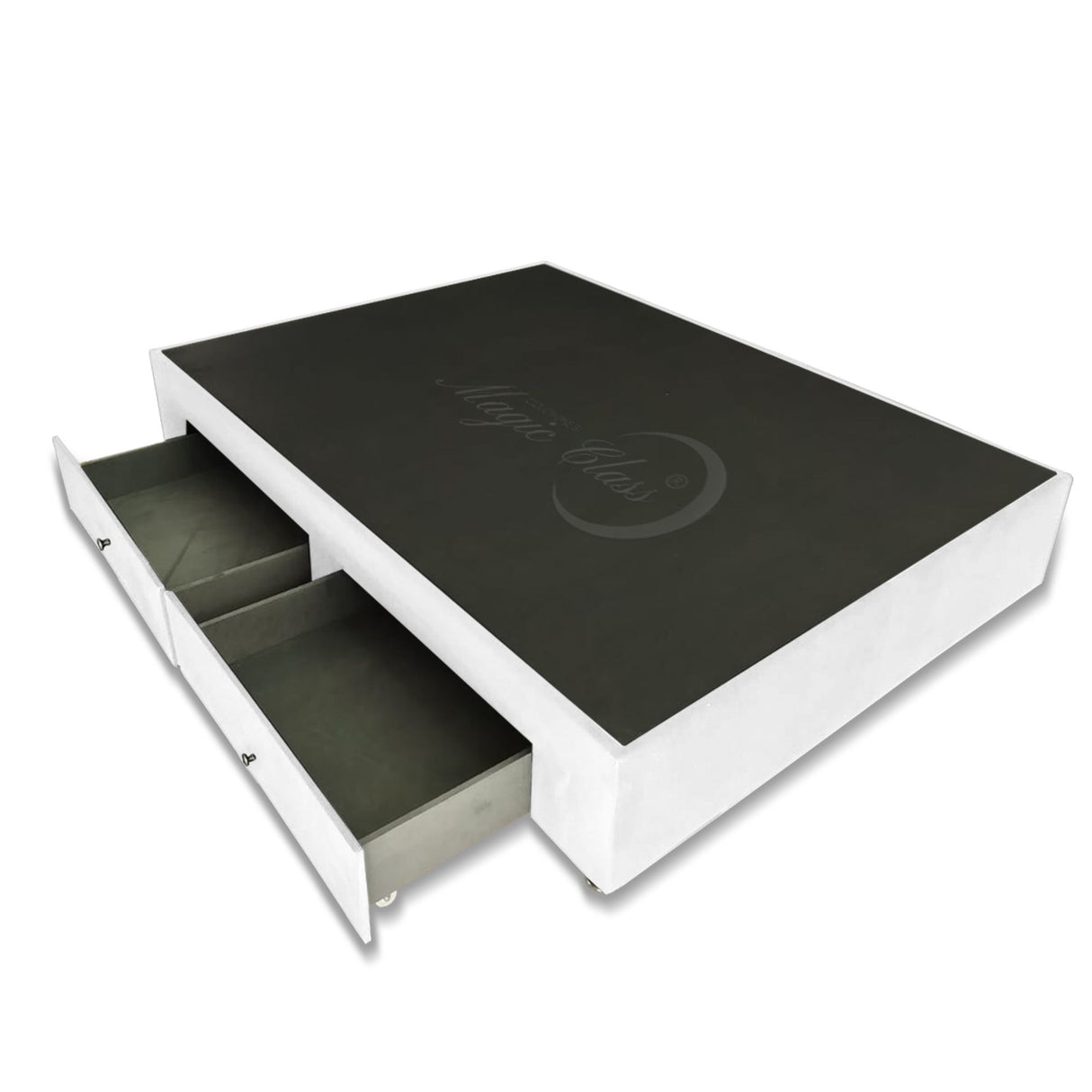 Base Cama Blanco 100x40Cm Para Cochón Sencillo 100 X 190 Cm Con Cajones - CAMAS | Bylmo