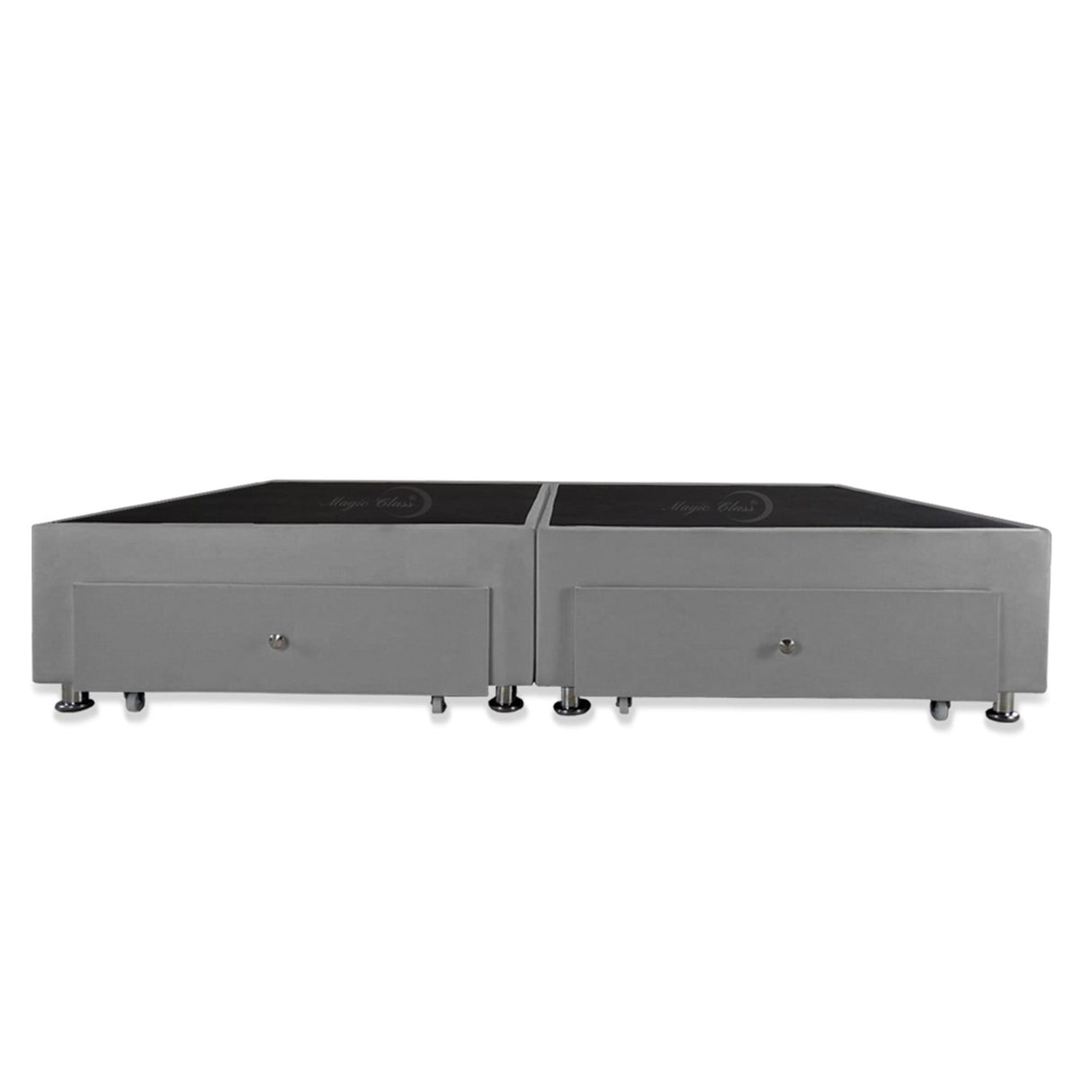 Base Cama Dividida Gris 140x40Cm Para Cochón Dividida Doble 140 X 190 Cm Con Cajones - CAMAS | Bylmo