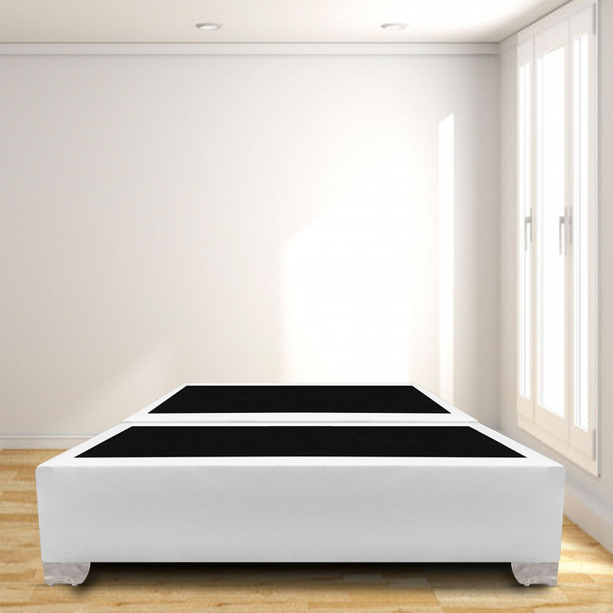 Base Cama Dividida Premium Blanco 120x40Cm Para Cochón Semidoble 120 X 190 Cm - CAMAS | Bylmo