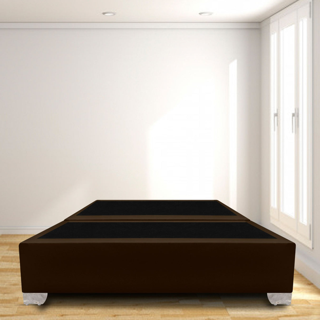 Base Cama Dividida Premium Cafe 120x40Cm Para Cochón Semidoble 120 X 190 Cm - CAMAS | Bylmo