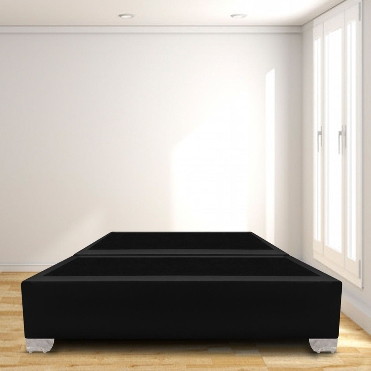 Base Cama Dividida Premium Negro 120x40Cm Para Cochón Semidoble 120 X 190 Cm - CAMAS | Bylmo