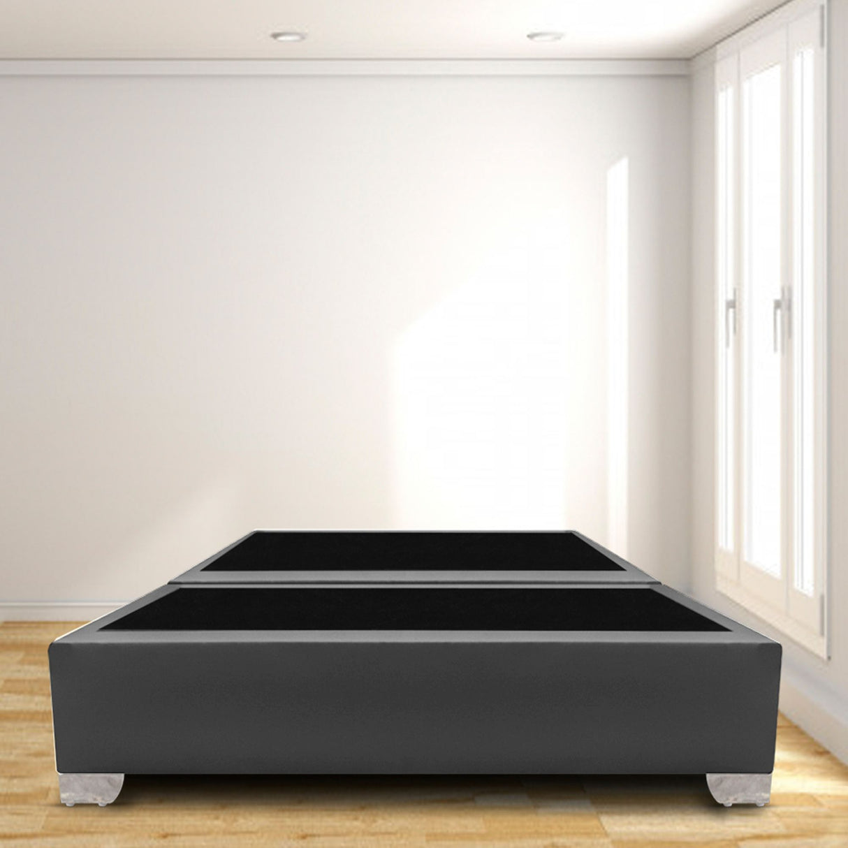 Base Cama Dividida Premium Gris 120x40Cm Para Cochón Semidoble 120 X 190 Cm - CAMAS | Bylmo