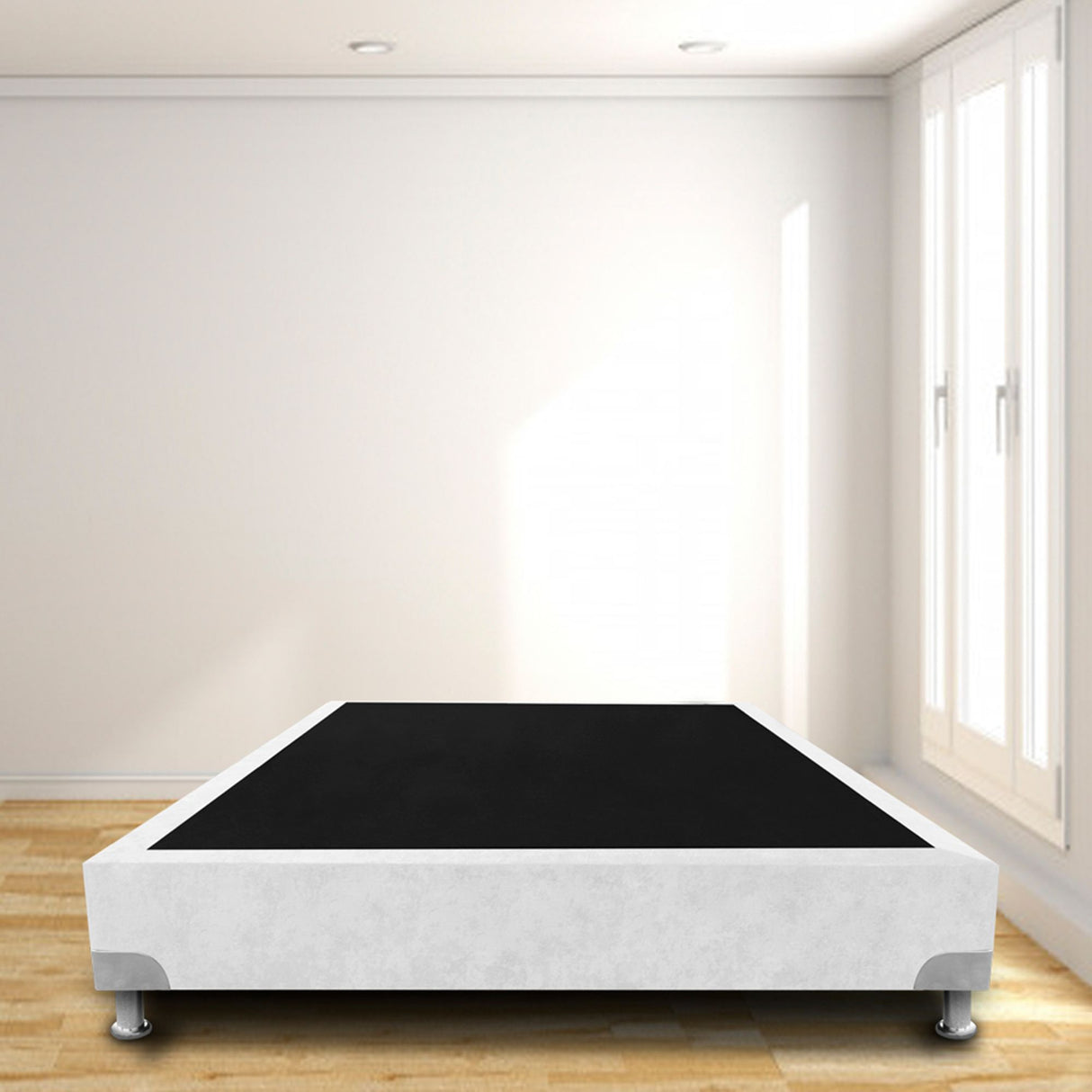 Base Cama Boston Blanco 120x30Cm Para Cochón Semidoble 120 X 190 Cm - CAMAS | Bylmo