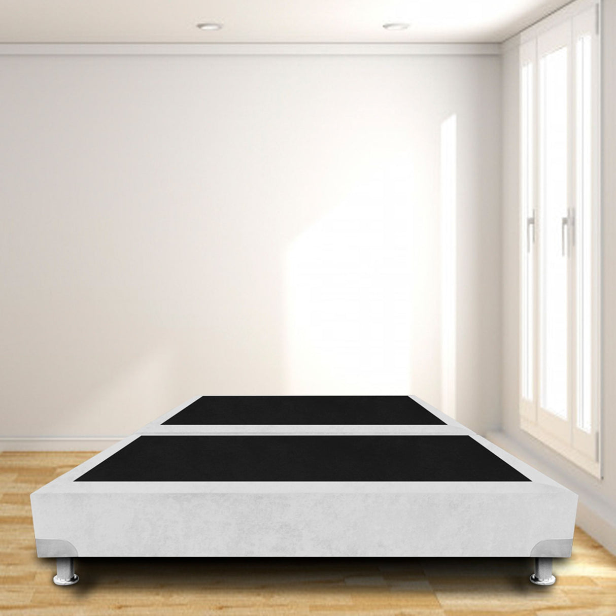 Base Cama Dividida Boston Blanco 120x30Cm Para Cochón Semidoble 120 X 190 Cm - CAMAS | Bylmo