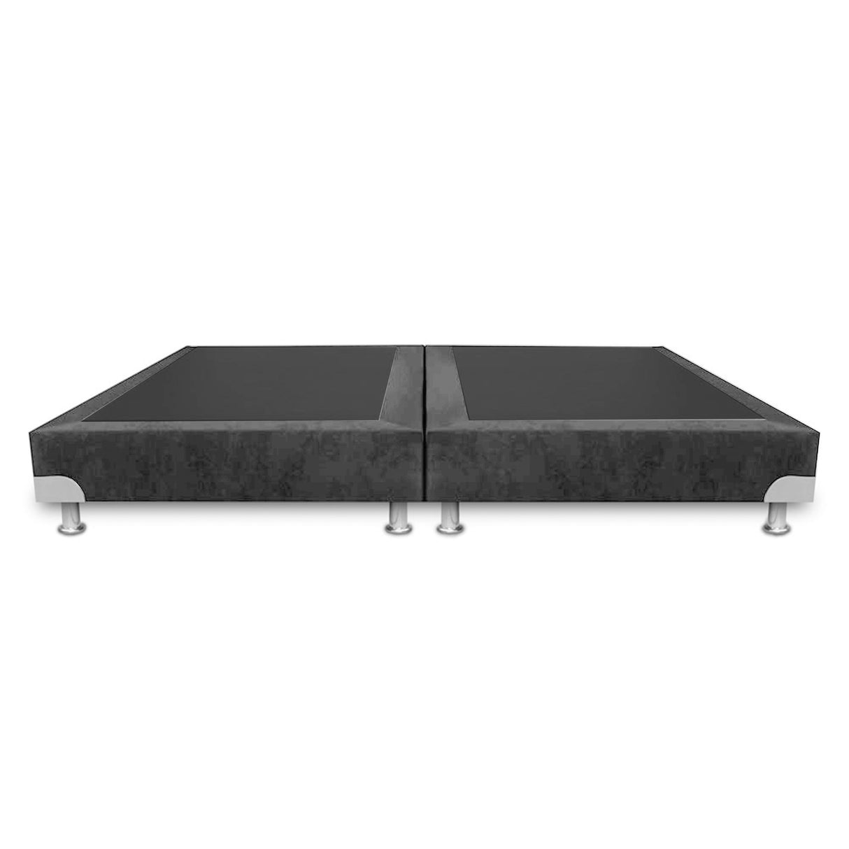 Base Cama Dividida Boston Gris 140x30Cm Para Cochón Doble 140 X 190 Cm - CAMAS | Bylmo