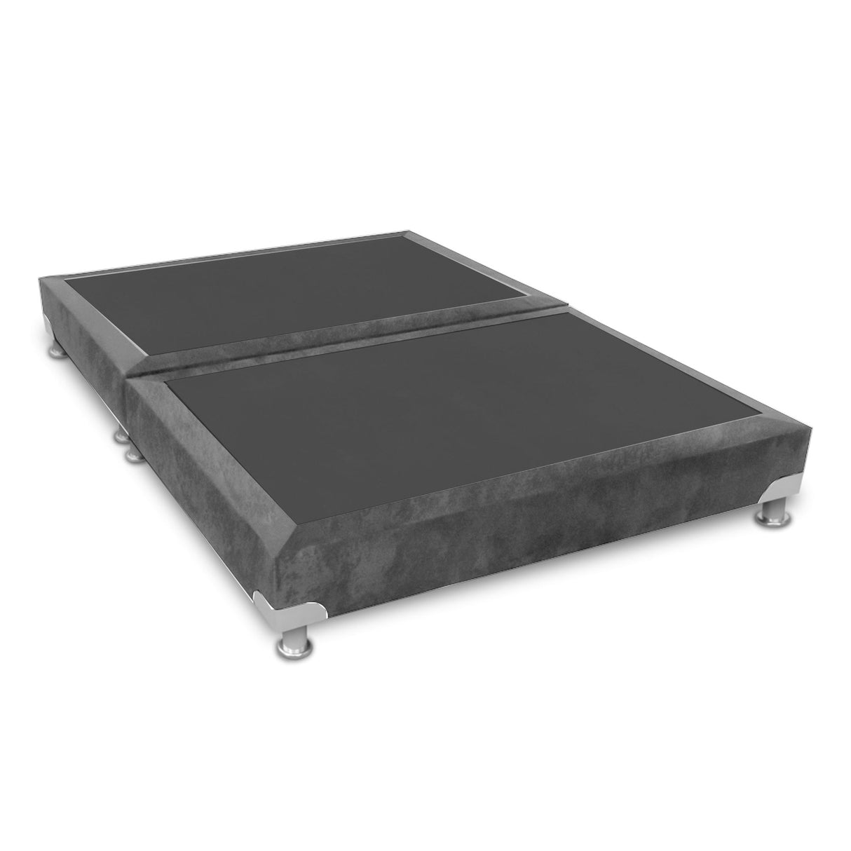Base Cama Dividida Boston Gris 160x30Cm Para Cochón Queen 160 X 190 Cm - CAMAS | Bylmo