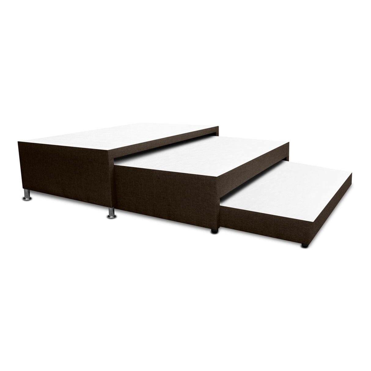 Cama Nido Cafe 90x60Cm Para Cochón Sencillo 90 X 190 Cm De Tres Niveles - CAMAS | Bylmo