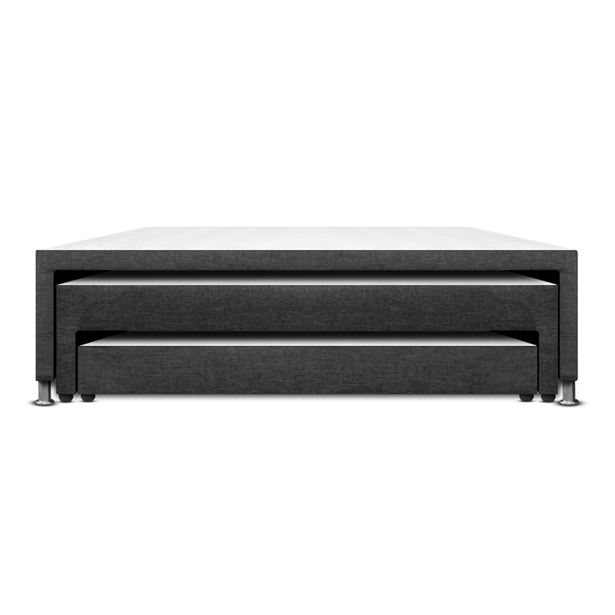 Cama Nido Gris 90x60Cm Para Cochón Sencillo 90 X 190 Cm De Tres Niveles - CAMAS | Bylmo