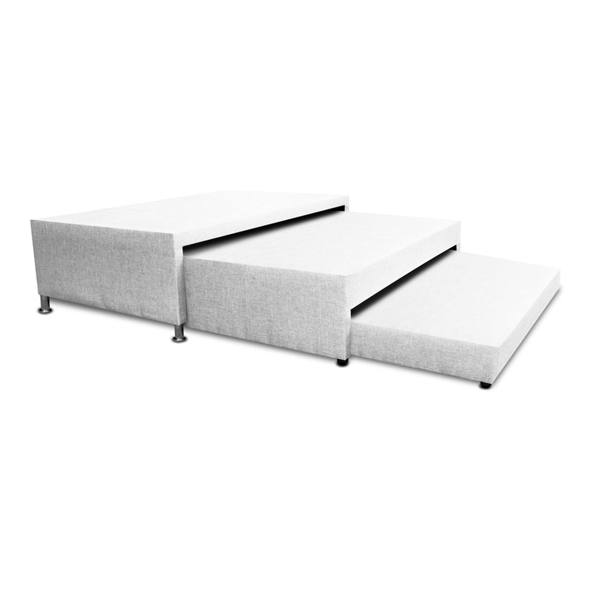 Cama Nido Blanco 100x60Cm Para Cochón Sencillo 100 X 190 Cm De Tres Niveles - CAMAS | Bylmo