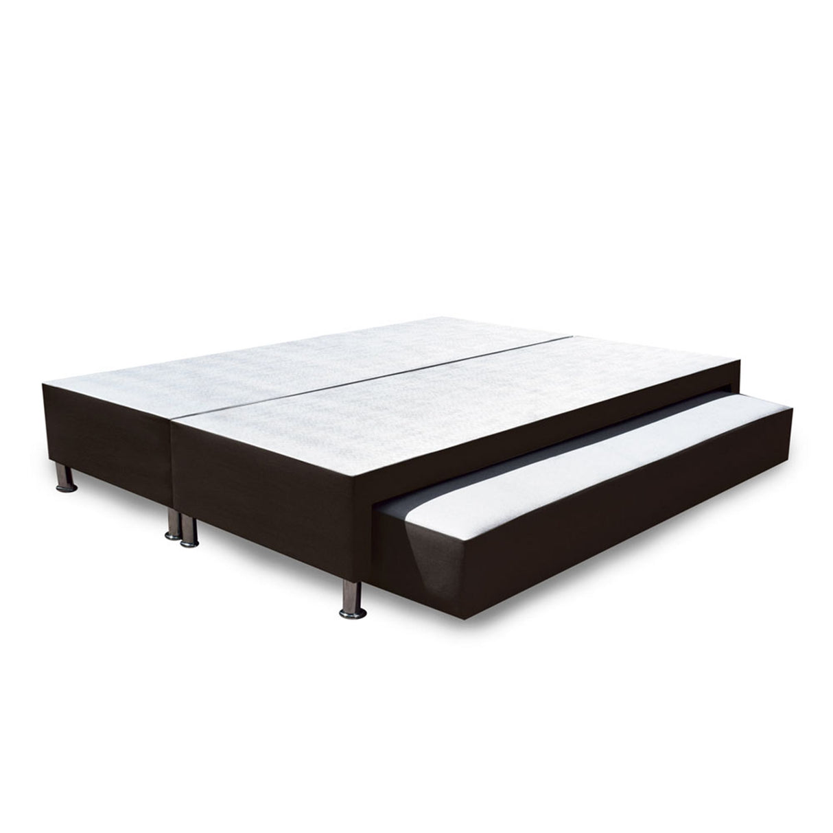Cama Nido Dividida Cafe 160x40Cm Para Cochón Queen 160 X 190 Cm - CAMAS | Bylmo