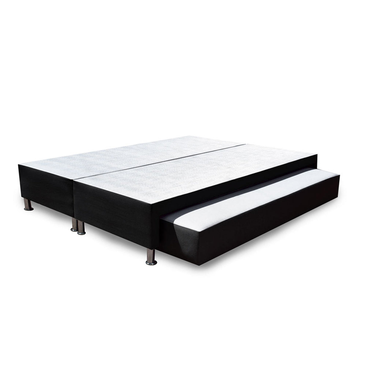 Cama Nido Dividida Negro 200x40Cm Para Cochón King 200 X 200 Cm - CAMAS | Bylmo