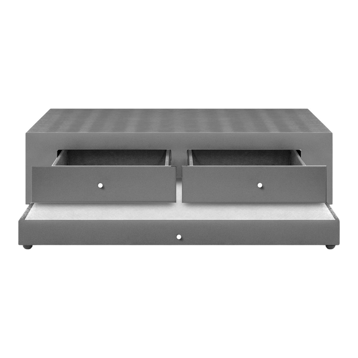 Cama Nido Duplex Gris 120x60Cm Para Cochón Semidoble 120 X 190 Cm Con Cajones - CAMAS | Bylmo