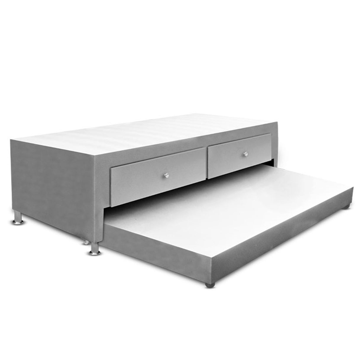 Cama Nido Duplex Gris 100x60Cm Para Cochón Sencillo 100 X 190 Cm con Cajones y Colchones Incorporados - CAMAS | Bylmo