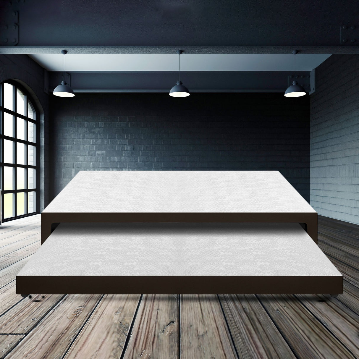 Cama Nido Duplex Cafe 90x40Cm Para Cochón Sencillo 90 X 190 Cm - CAMAS | Bylmo
