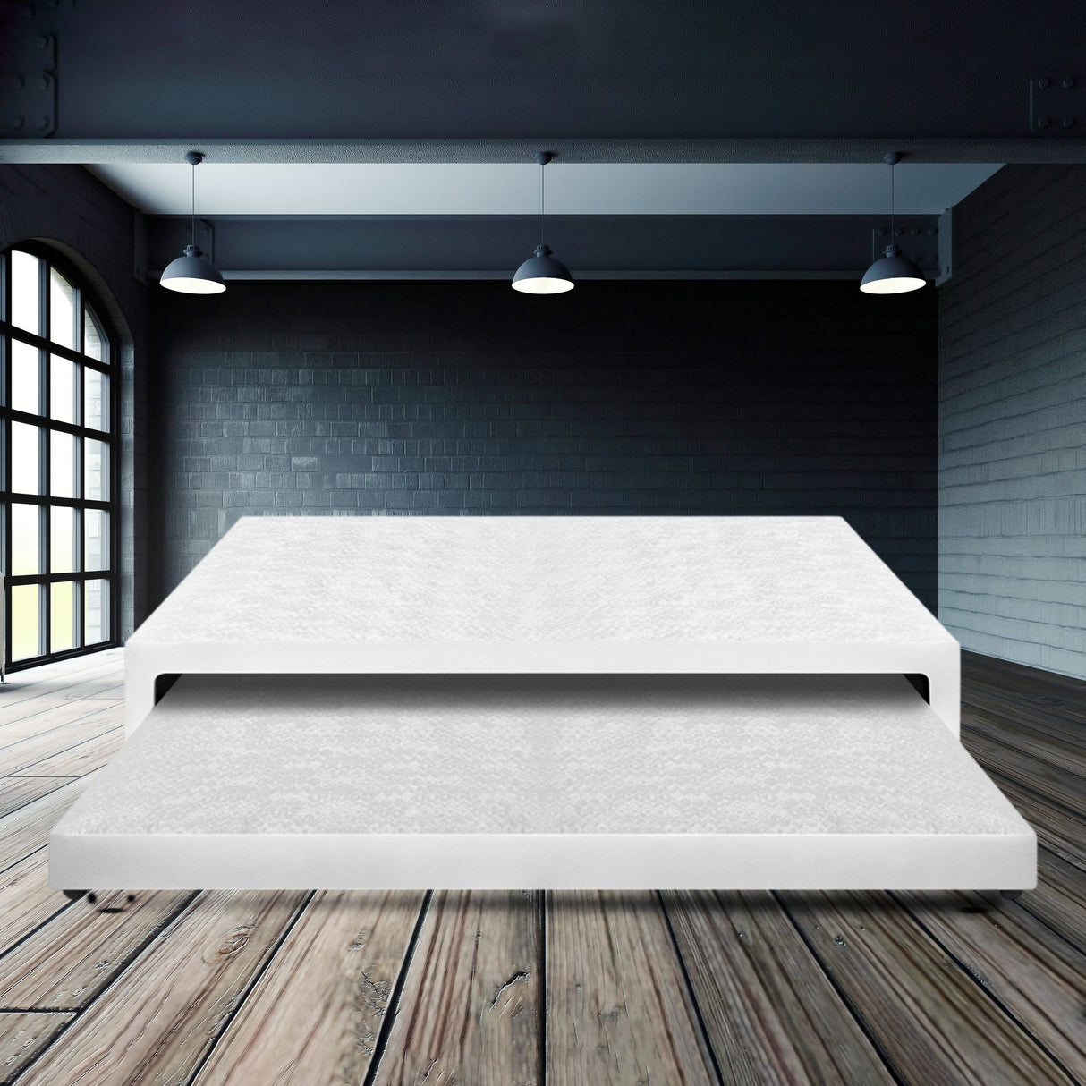 Cama Nido Duplex Blanco 100x40Cm Para Cochón Sencillo 100 X 190 Cm - CAMAS | Bylmo
