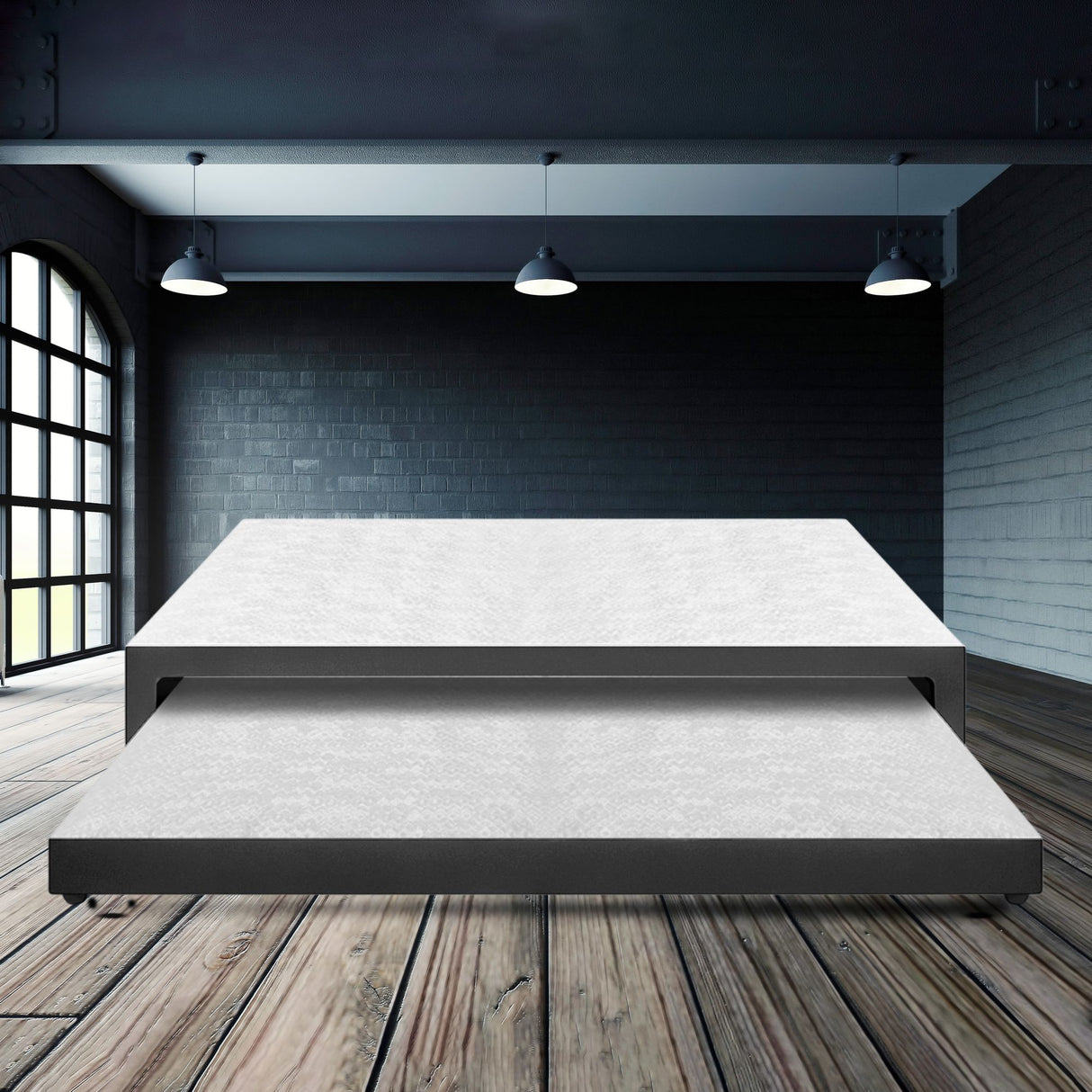 Cama Nido Duplex Gris 100x40Cm Para Cochón Sencillo 100 X 190 Cm - CAMAS | Bylmo