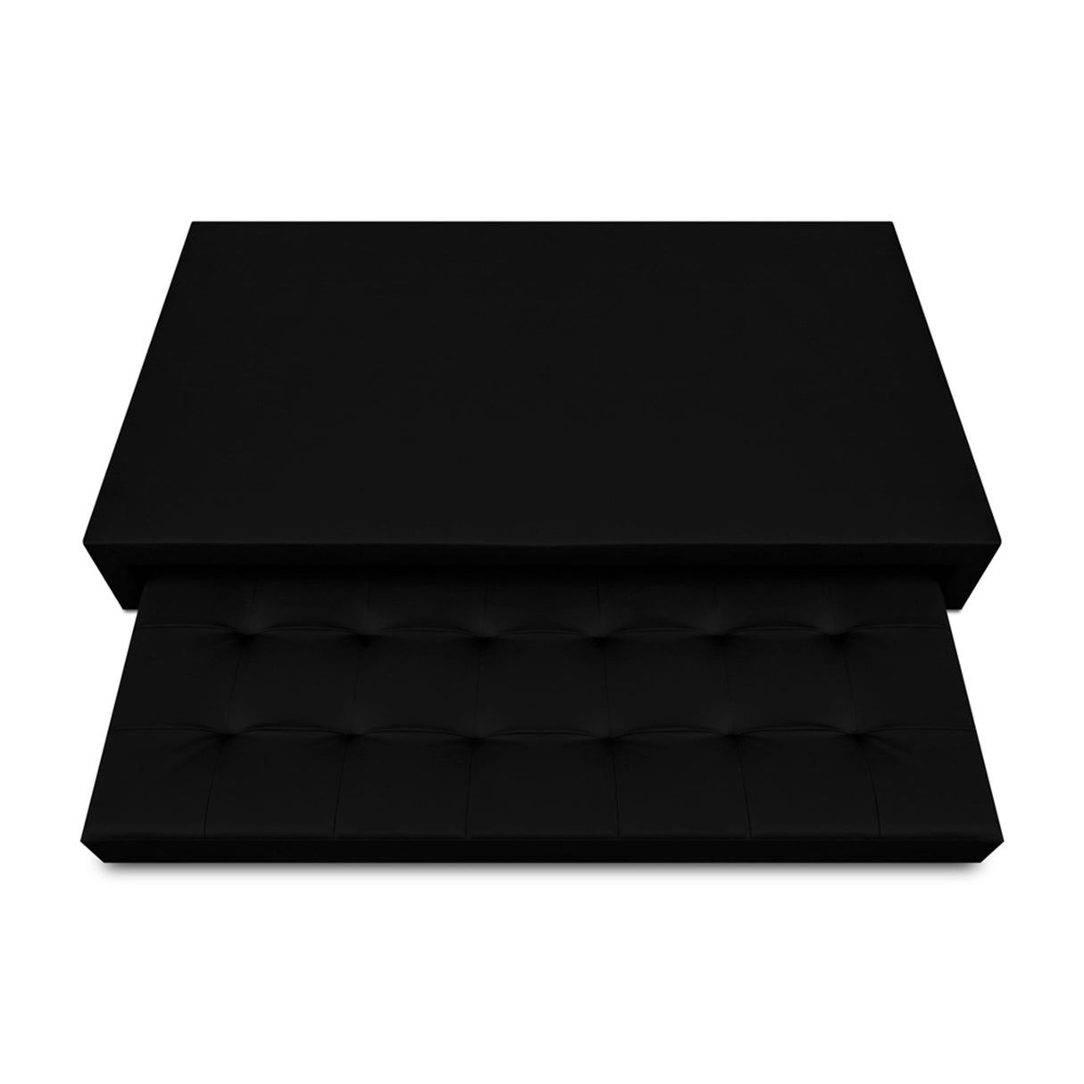Cama Nido Jafar Negro 90x40Cm Para Cochón Sencillo 90 X 190 Cm - CAMAS | Bylmo
