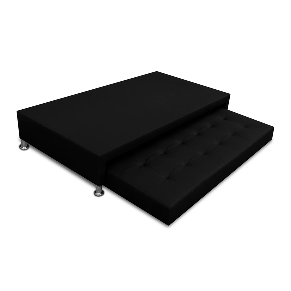 Cama Nido Jafar Negro 90x40Cm Para Cochón Sencillo 90 X 190 Cm - CAMAS | Bylmo