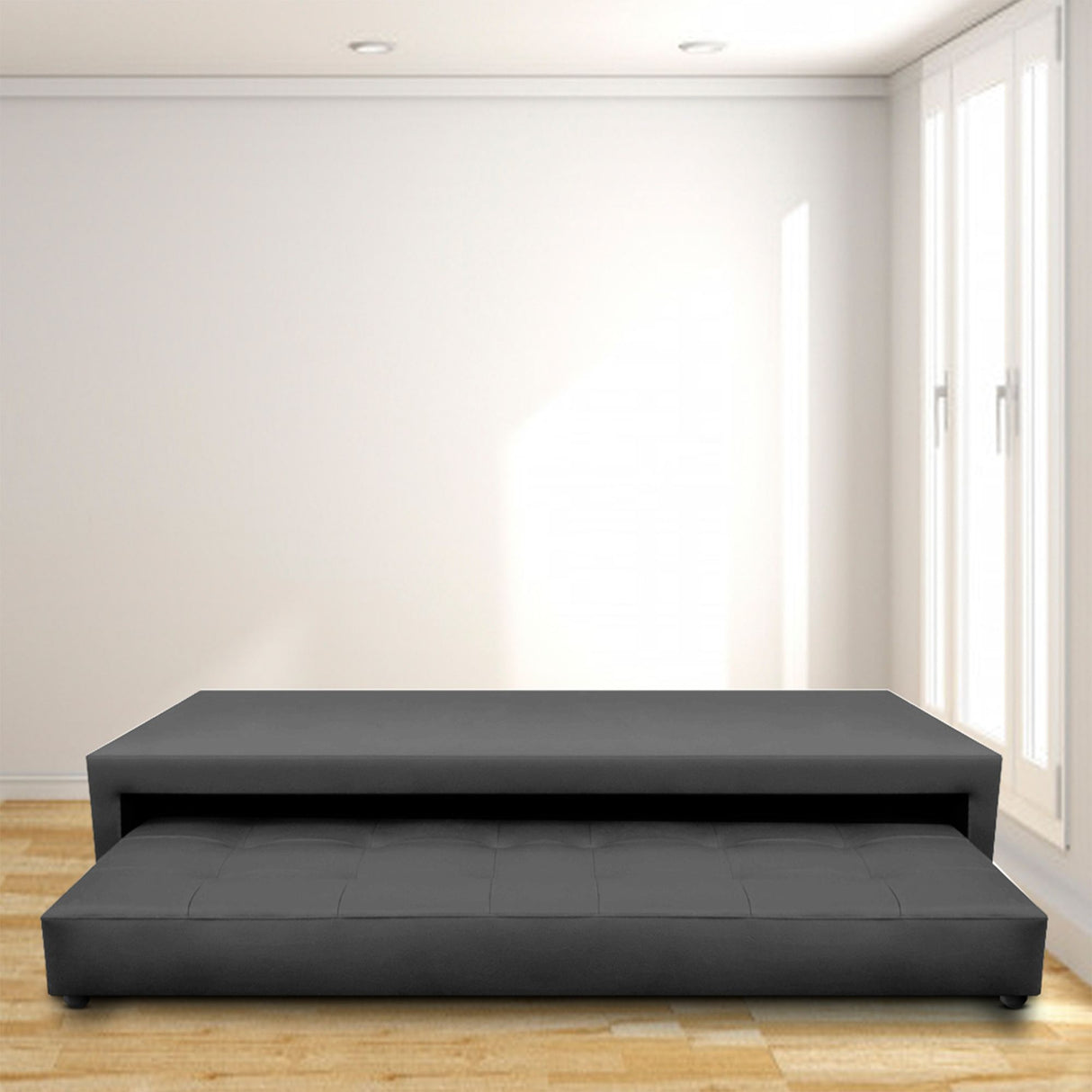 Cama Nido Jafar Gris 90x40Cm Para Cochón Sencillo 90 X 190 Cm - CAMAS | Bylmo