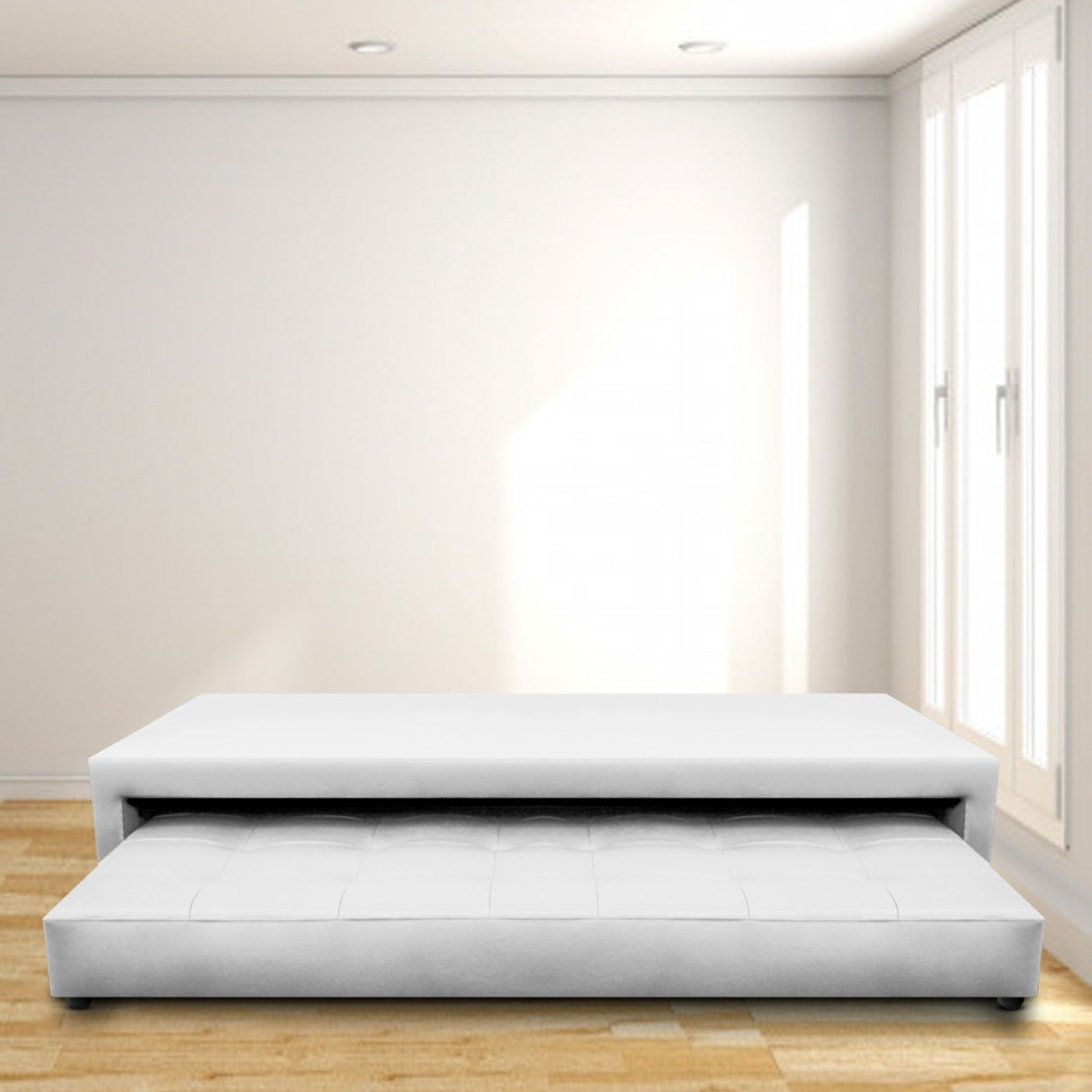 Cama Nido Jafar Blanco 140x40Cm Para Cochón Doble 140 X 190 Cm - CAMAS | Bylmo