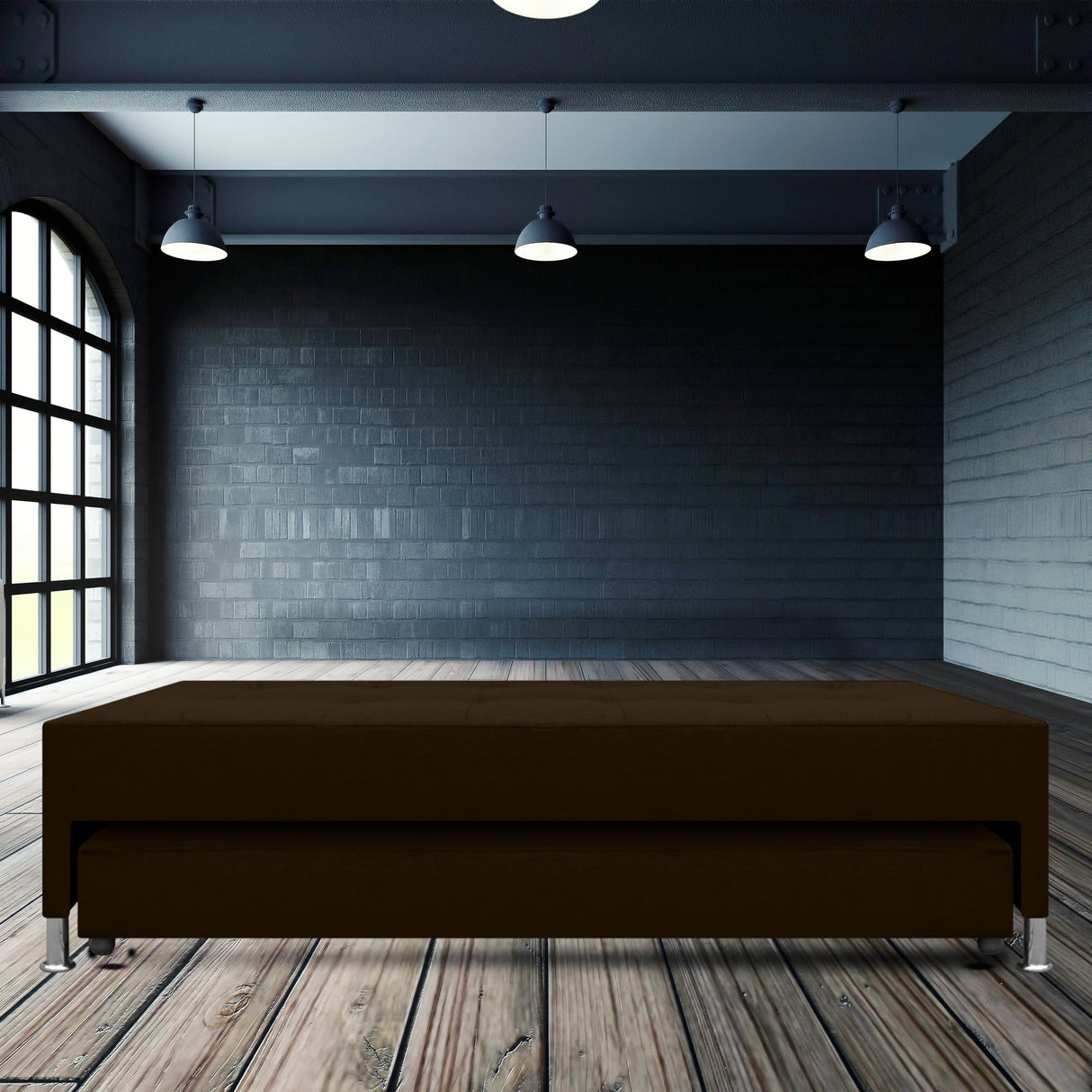 Cama Nido Duplex Jafar Cafe 90x48Cm Para Cochón Sencillo 90 X 190 Cm con Colchones Incorporados - CAMAS | Bylmo