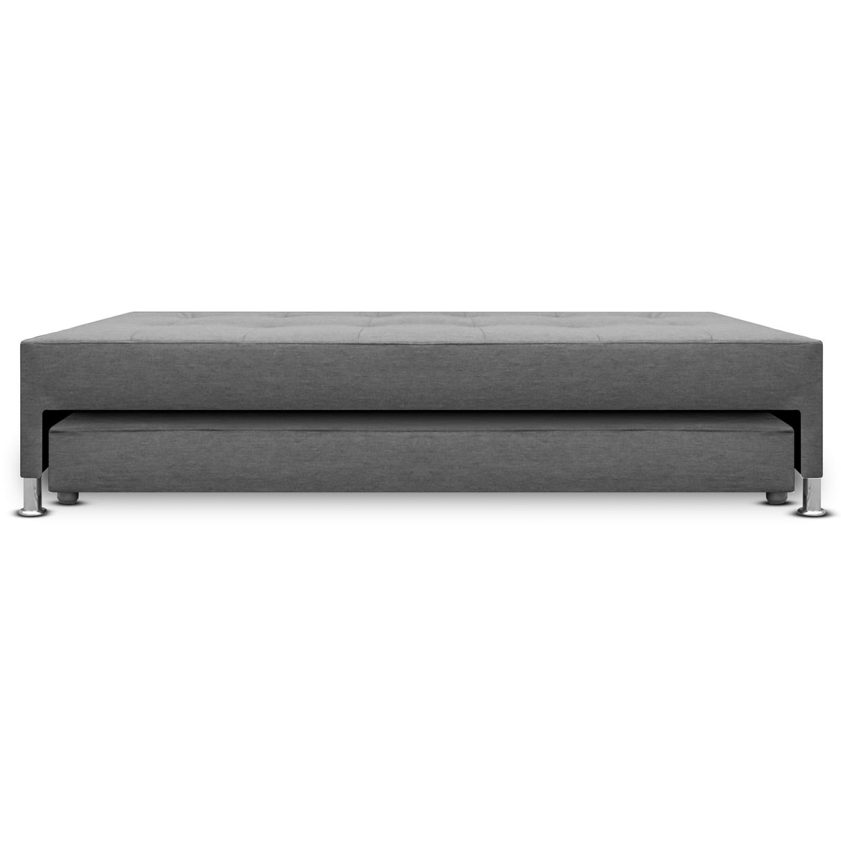 Cama Nido Duplex Jafar Gris 140x48Cm Para Cochón Doble 140 X 190 Cm con Colchones Incorporados - CAMAS | Bylmo