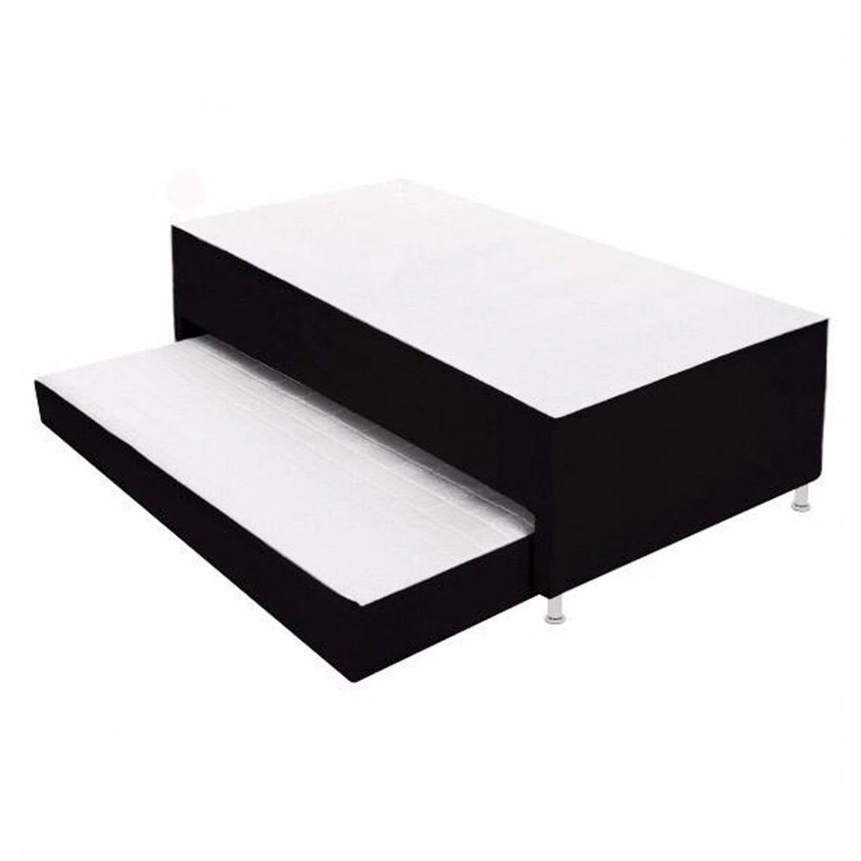 Cama Nido Duplex Negro 100x48Cm Para Cochón Sencillo 100 X 190 Cm con Colchones Incorporados - CAMAS | Bylmo