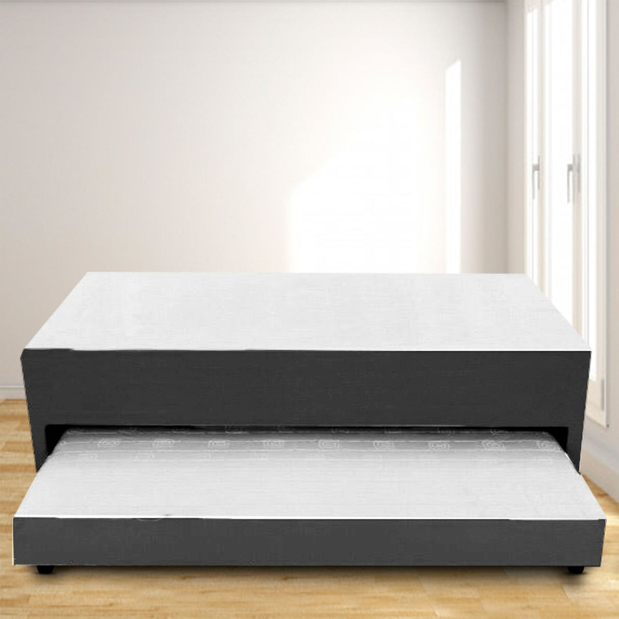 Cama Nido Duplex Gris 120x48Cm Para Cochón Semidoble 120 X 190 Cm con Colchones Incorporados - CAMAS | Bylmo