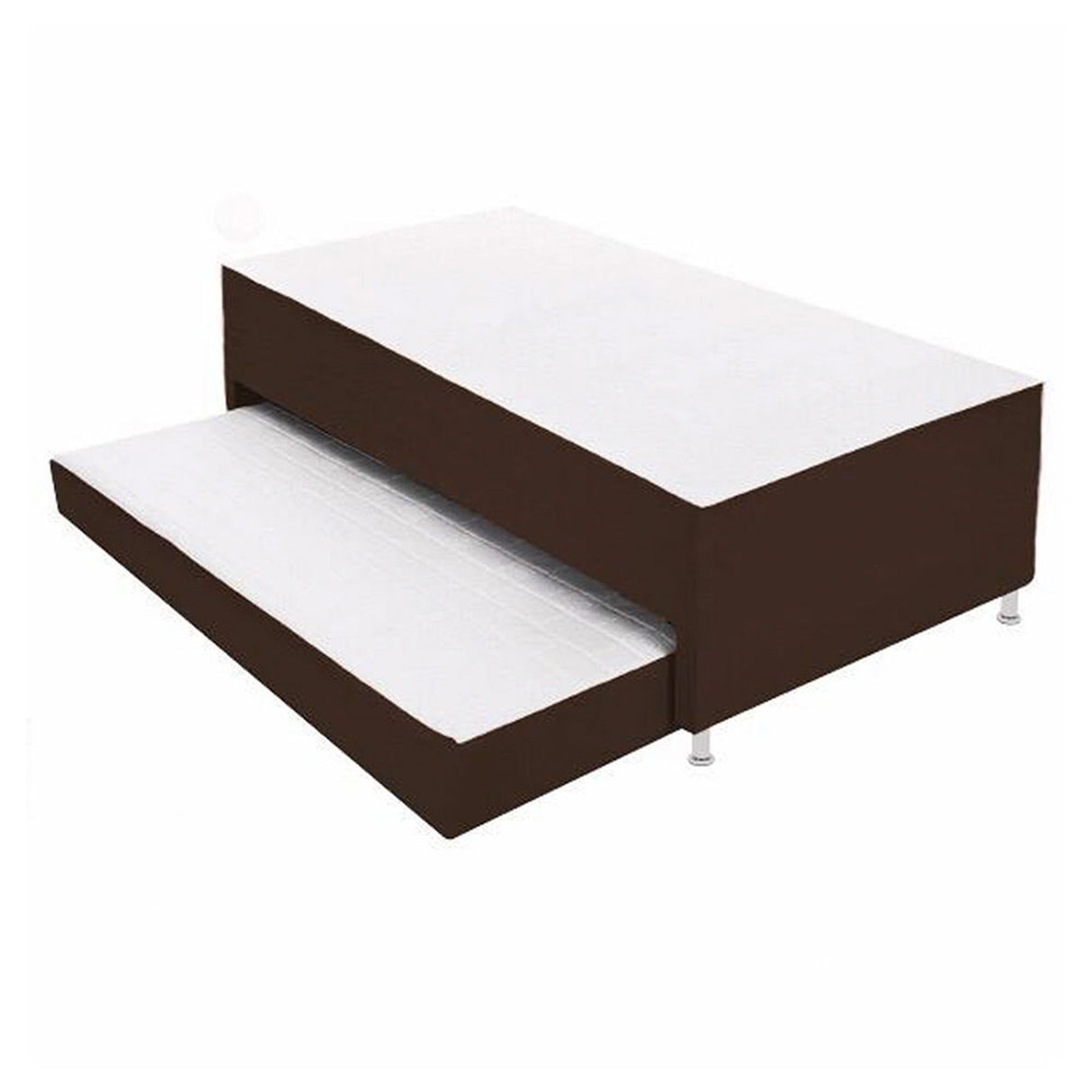 Cama Nido Duplex Cafe 140x48Cm Para Cochón Doble 140 X 190 Cm con Colchones Incorporados - CAMAS | Bylmo
