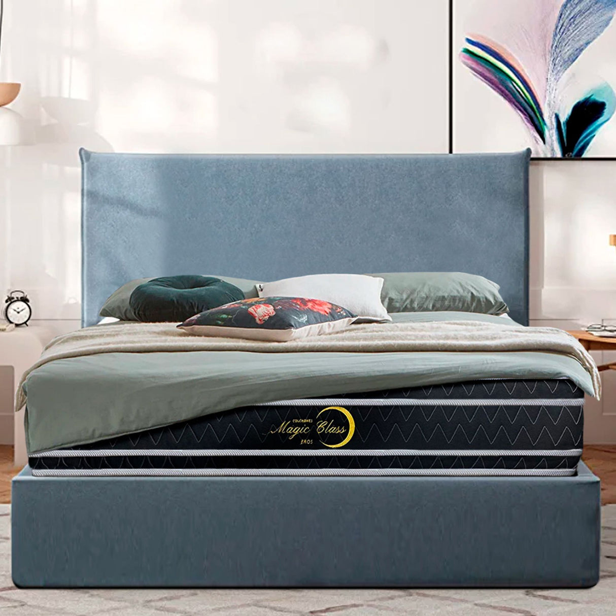 Colchón Eros Sencillo 100x190 Cm Ortopedico Doble Faz con Pillow Doble - COLCHONES | Bylmo