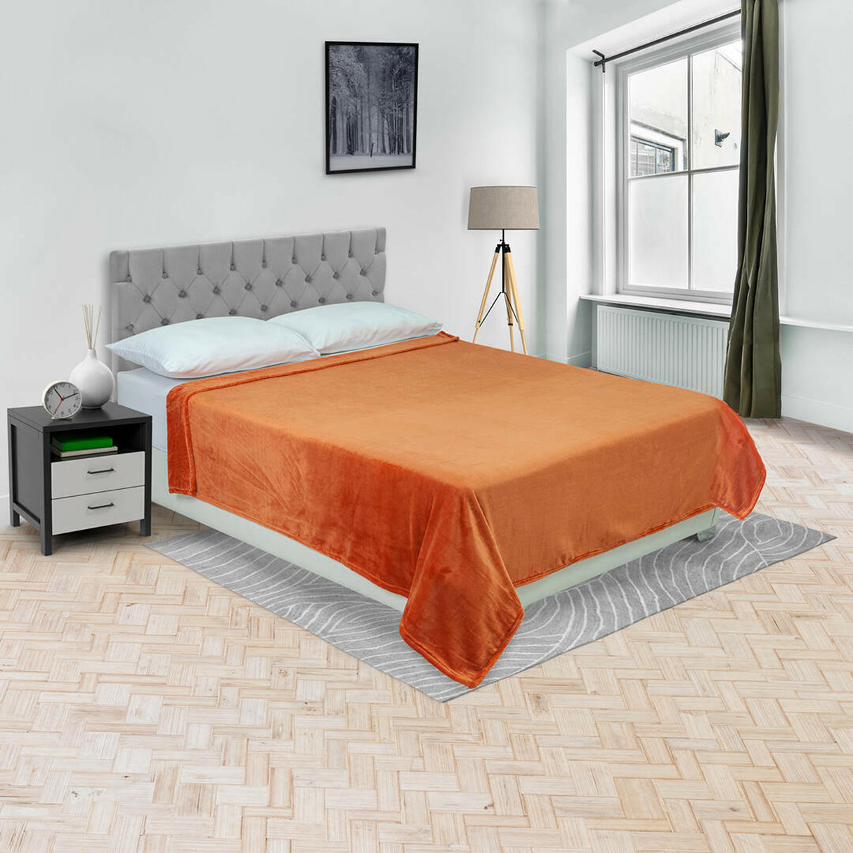 Cobija Terra Terracota 180x200cm Fondo Entero Extrasuave - COBIJAS Y MANTAS | Bylmo