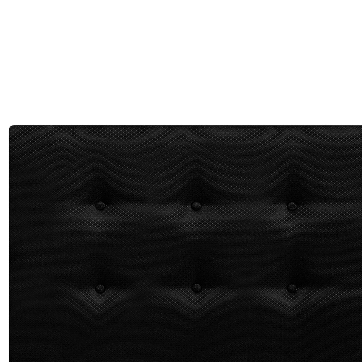 Cabecero Dublín Negro 100x115cm con Acabado Liso para Cama Sencilla - CABECEROS | Bylmo