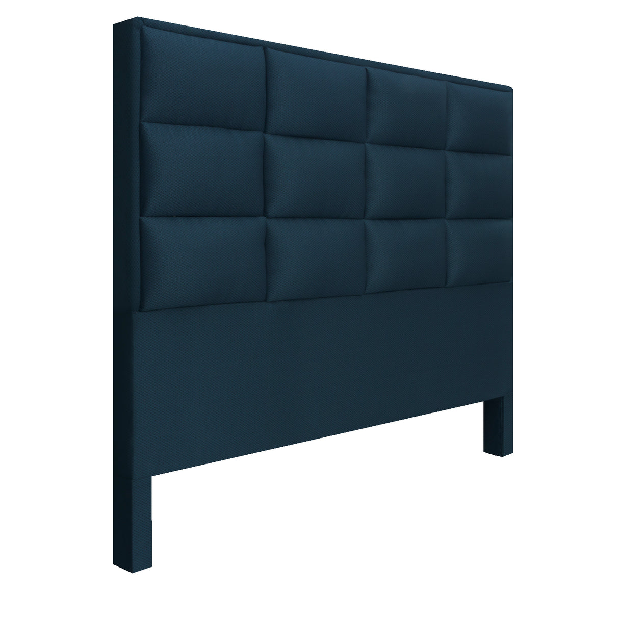 Cabecero Londres Azul 100x120cm con Acabado Abullonado para Cama Sencilla - CABECEROS | Bylmo
