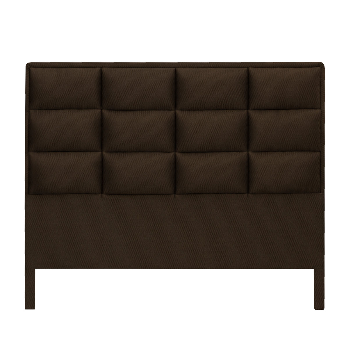 Cabecero Londres Cafe 140x120cm con Acabado Abullonado para Cama Doble - CABECEROS | Bylmo