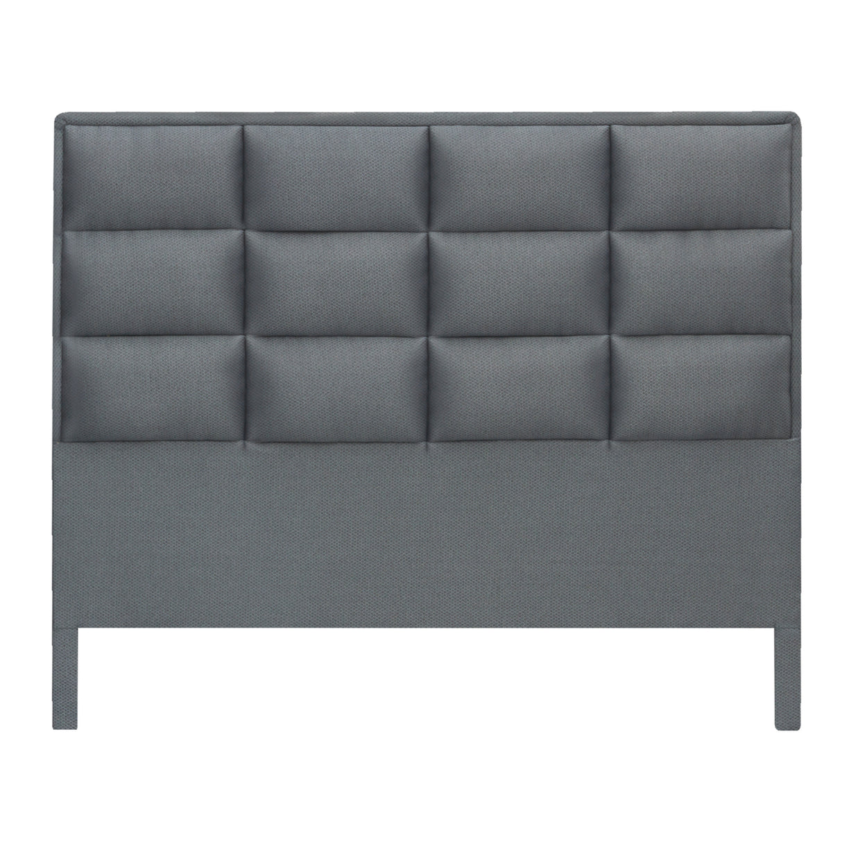 Cabecero Londres Gris 140x120cm con Acabado Abullonado para Cama Doble - CABECEROS | Bylmo