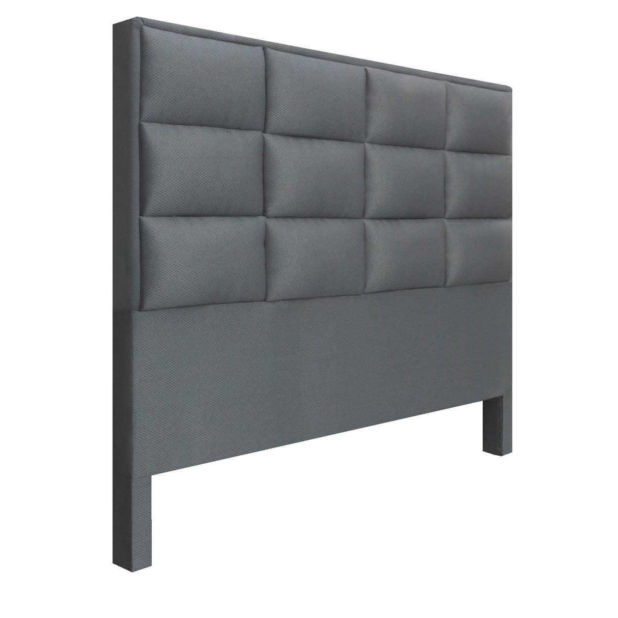 Cabecero Londres Gris 140x120cm con Acabado Abullonado para Cama Doble - CABECEROS | Bylmo