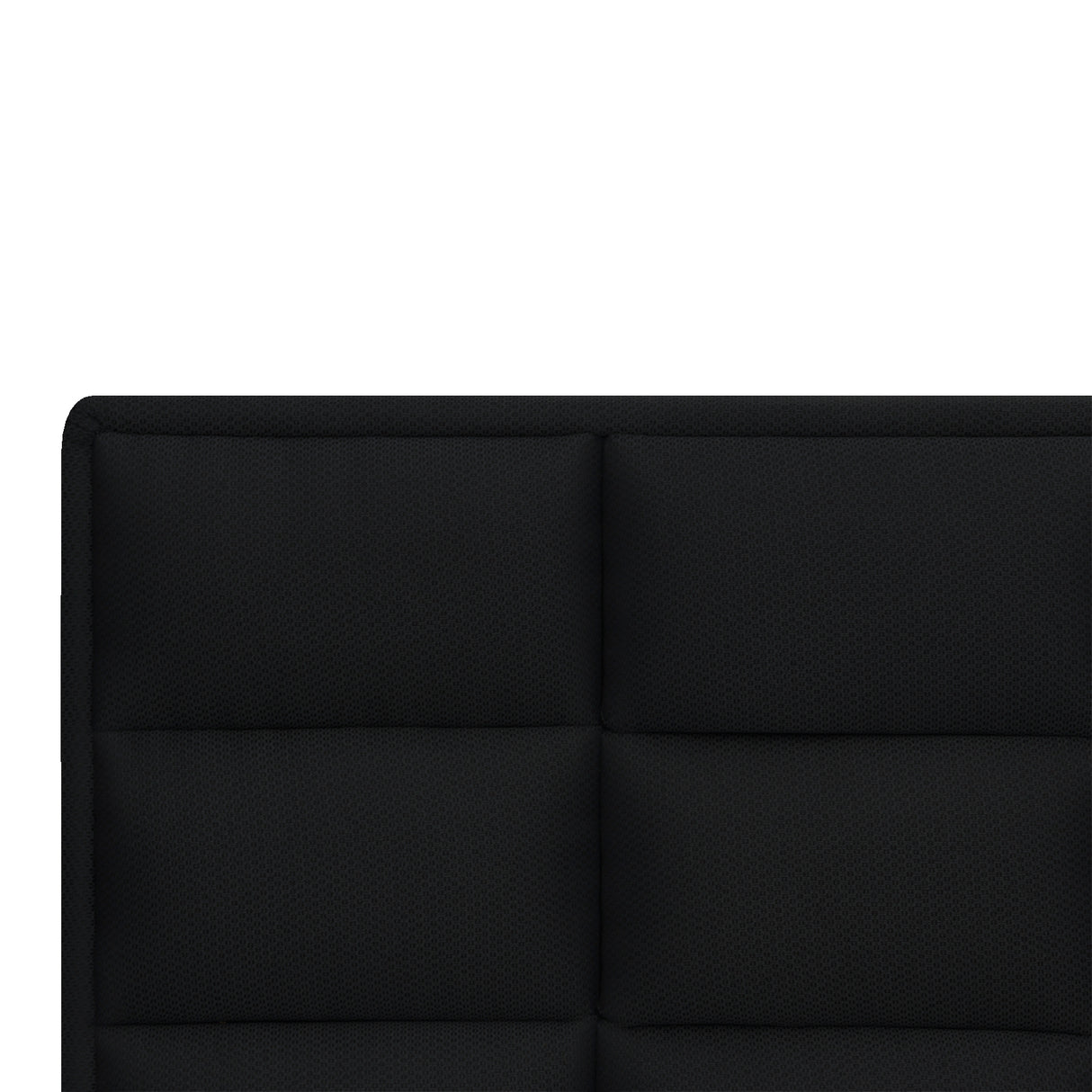 Cabecero Londres Negro 120x120cm con Acabado Abullonado para Cama Semidoble - CABECEROS | Bylmo