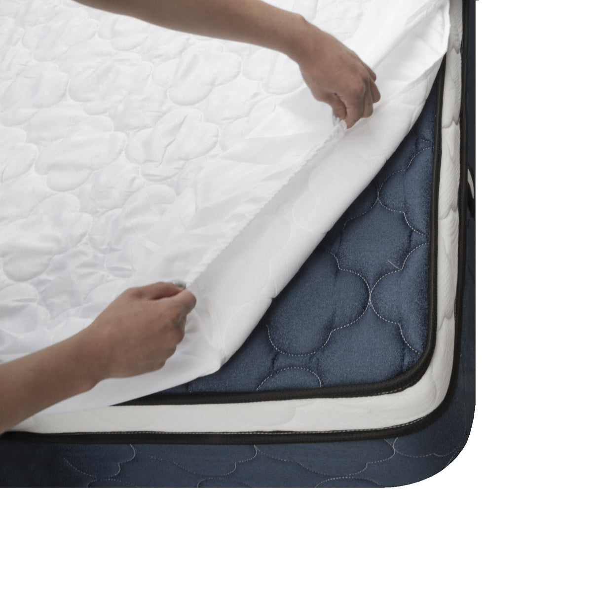 Protector de Colchón Blanco 200x200cm Acolchado - PROTECTORES DE COLCHON | Bylmo