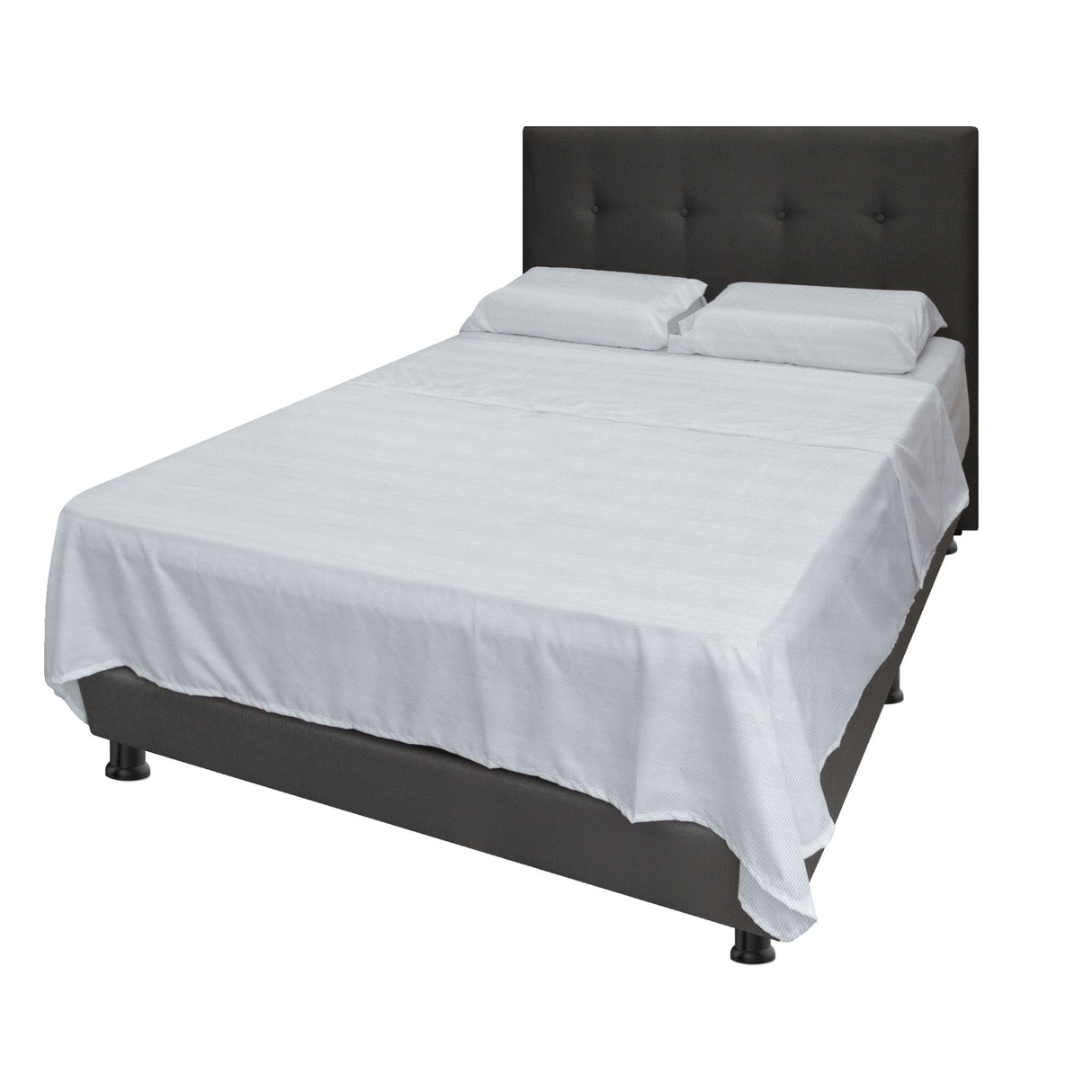 Juego de Sabanas Blanco para Cama King 200 X 200 Cm Hipoelergénicas y Antiácaros - SABANAS | Bylmo
