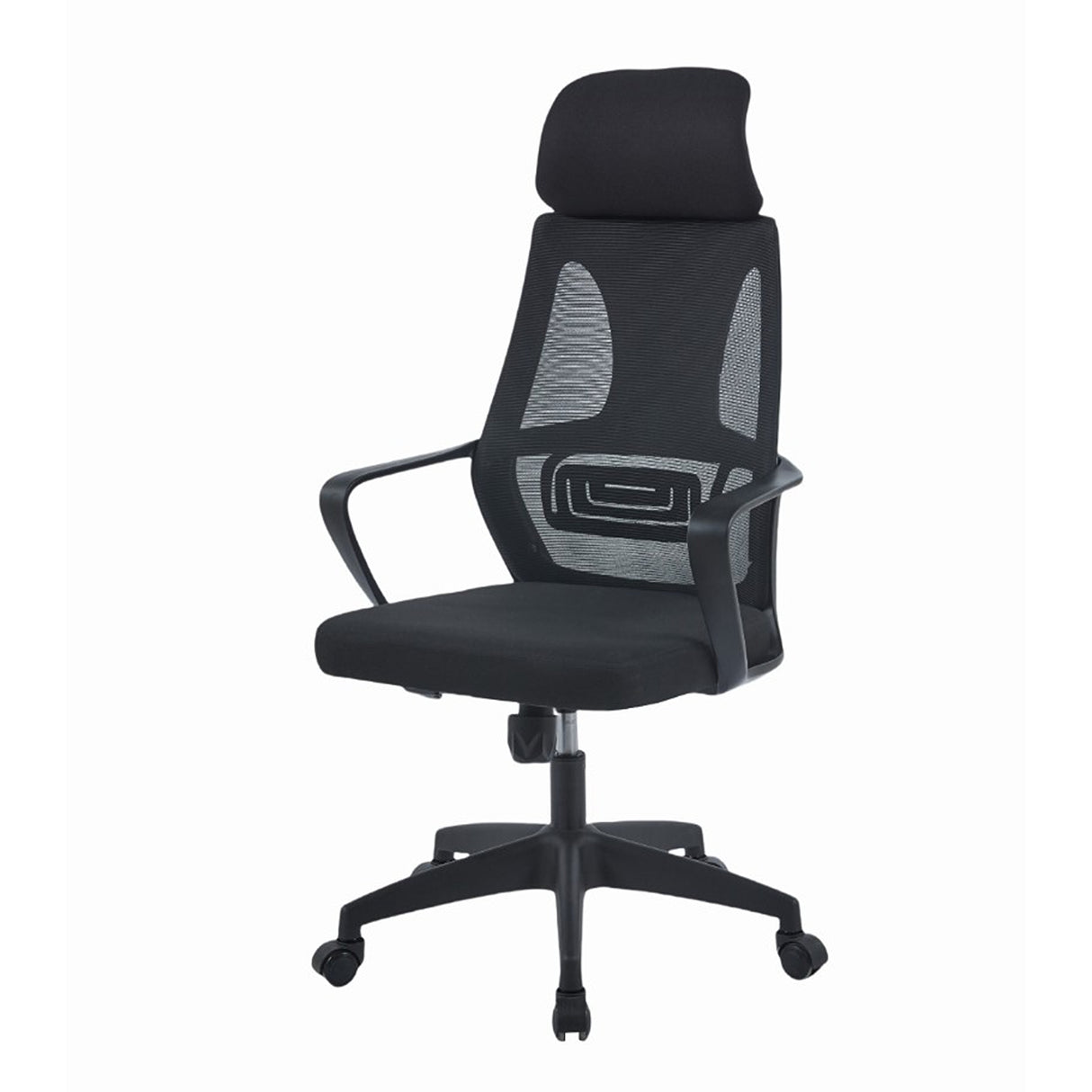 Silla Gerencial Diamante Negro 50x95cm con Apoya Cabezas