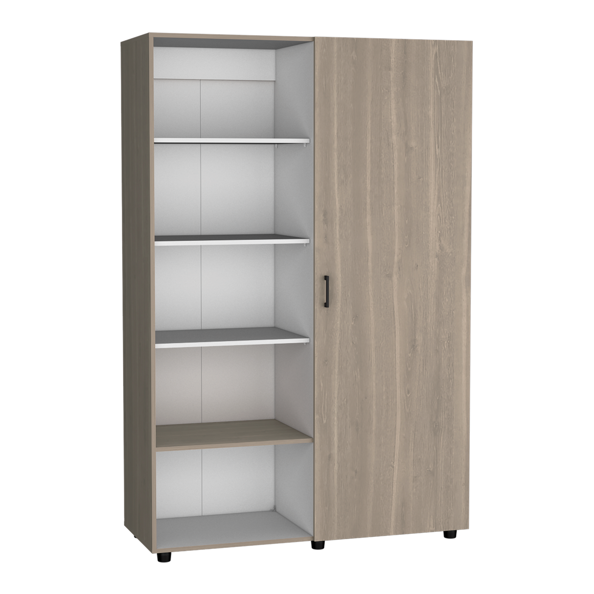 Closet Eco Bardolino y Blanco 120.1x184cm Sin Cajones y Una Puerta - CLOSETS | Bylmo