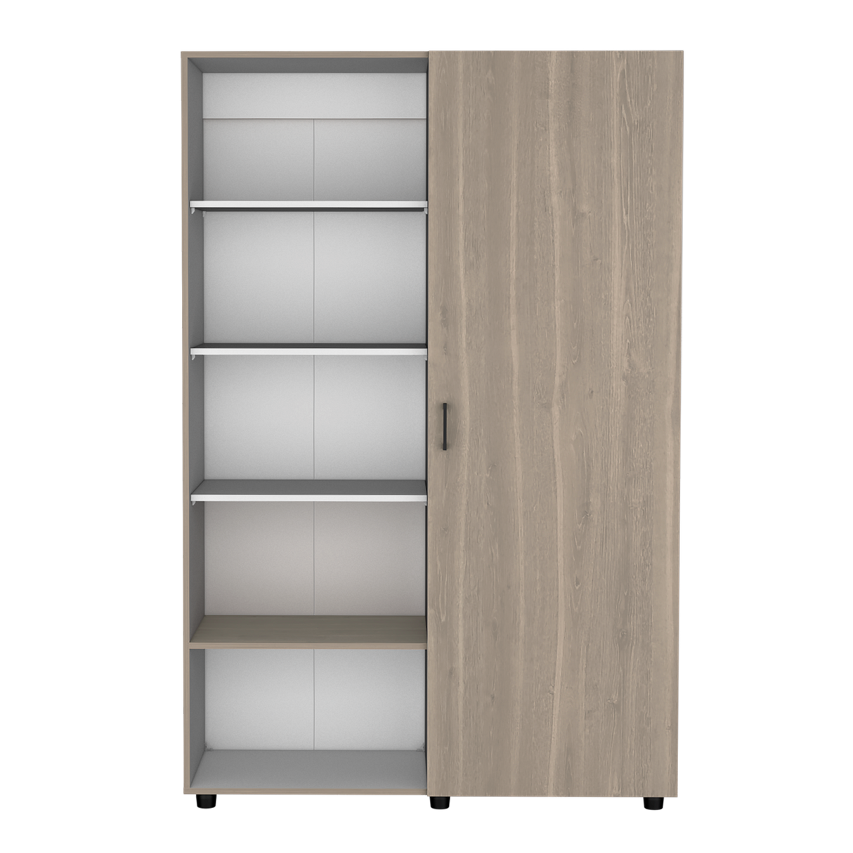 Closet Eco Bardolino y Blanco 120.1x184cm Sin Cajones y Una Puerta - CLOSETS | Bylmo