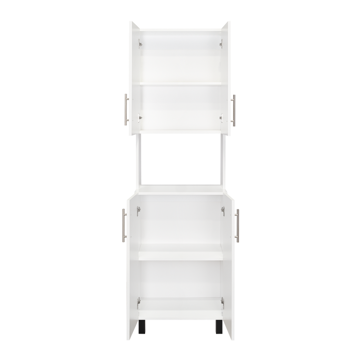 Alacena Linden Blanco 56.3x195cm Con Cuatro Puertas - ALACENAS Y MUEBLES MICROONDAS | Bylmo