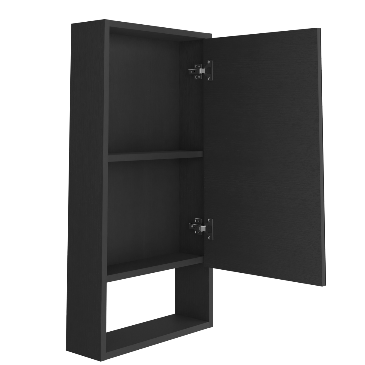 Gabinete de Baño Rectangular Mariana Wengue 45.5x90cm Con Espejo y Dos Entrepaños - GABINETES DE BANHO | Bylmo