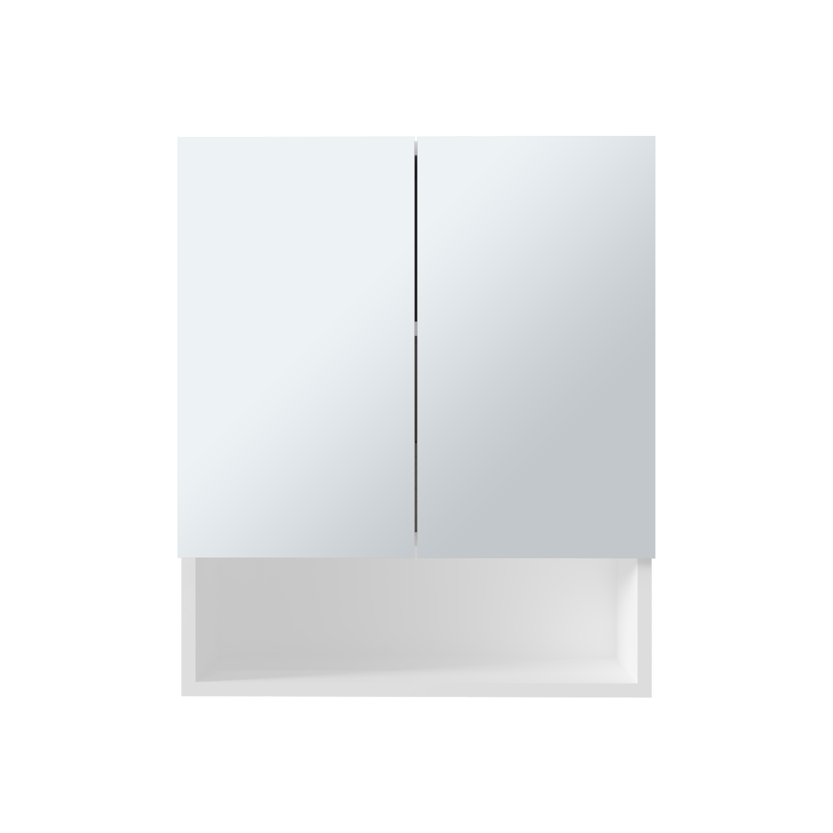 Gabinete de Baño Rectangular Wanna Blanco 50x59.1cm Con Espejo y Dos Entrepaños - GABINETES DE BANHO | Bylmo